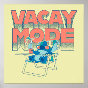 Stitch Vacay Mode Poster
