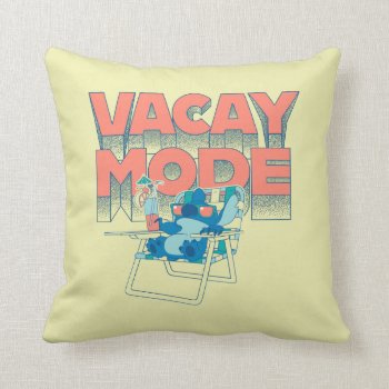 Stitch | Vacay Mode Throw Pillow by LiloAndStitch at Zazzle