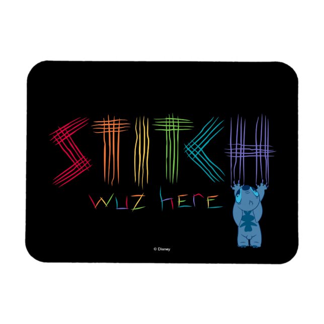 Stitch Was Here Magnet (Horizontal)