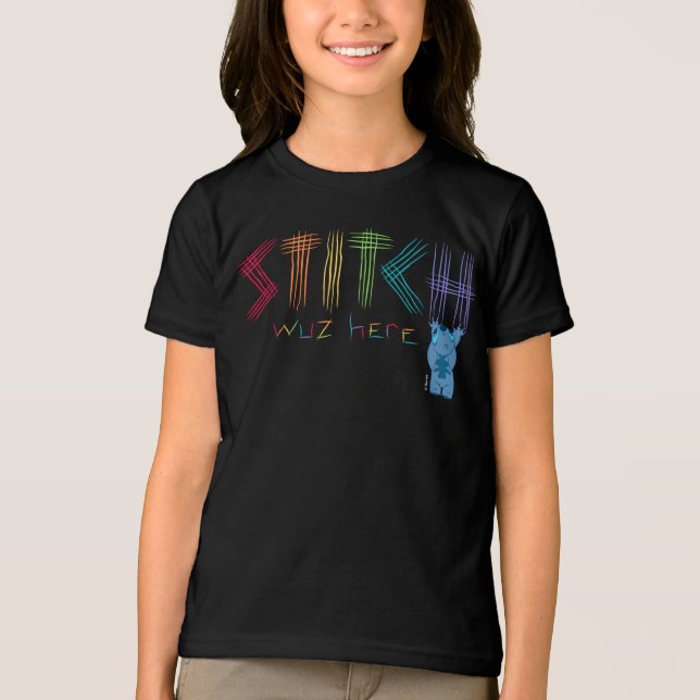 Stitch Was Here Tri-Blend Shirt (Front)