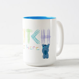 Stitch Was Here Two-Tone Coffee Mug