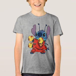 Stitch with Ray Guns - Ready to Blast Off! Tri-Blend Shirt