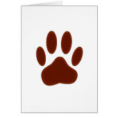 Stitched Felt Dog Paw Print (Front)