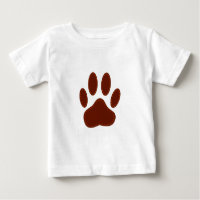 Stitched Felt Dog Paw Print