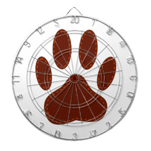 Stitched Felt Dog Paw Print Dart Board
