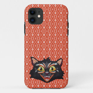 Stitched Halloween Cat iPhone 11 Case