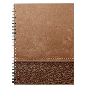 Stitched leather: gray, black background. notebook