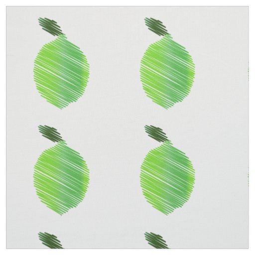Stitched Lime Design Fabric