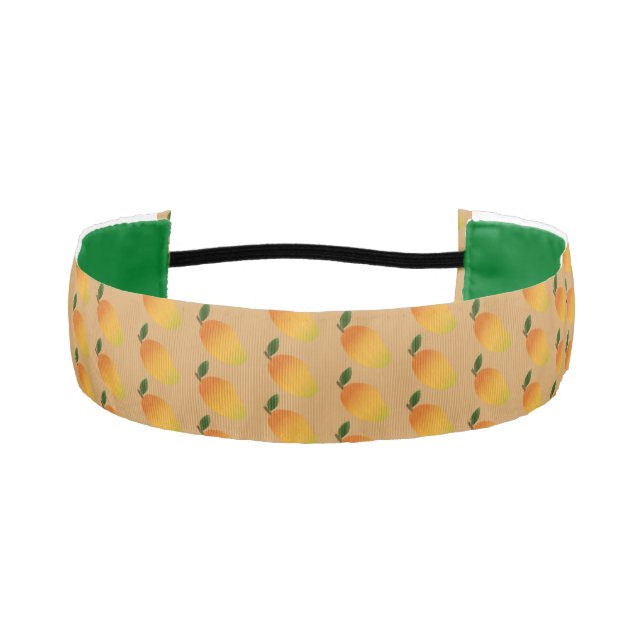 Stitched mango design athletic headband (Front)