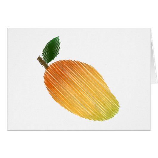 Stitched mango design cards (Front Horizontal)
