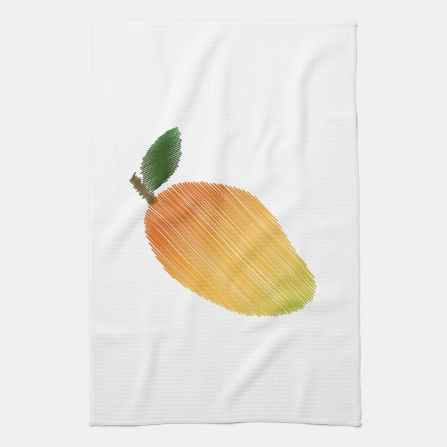 Stitched mango design kitchen towel (Vertical)