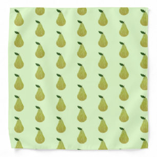Stitched  Pear Illustration Bandana