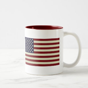 Stitched Vintage Flag Mug