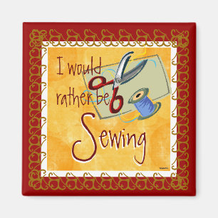 Stitchers Sewing Satire Magnet