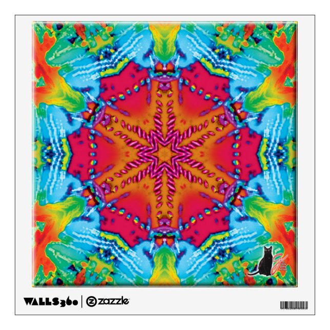 Stitches Kaleidoscope Wall Sticker (Front)