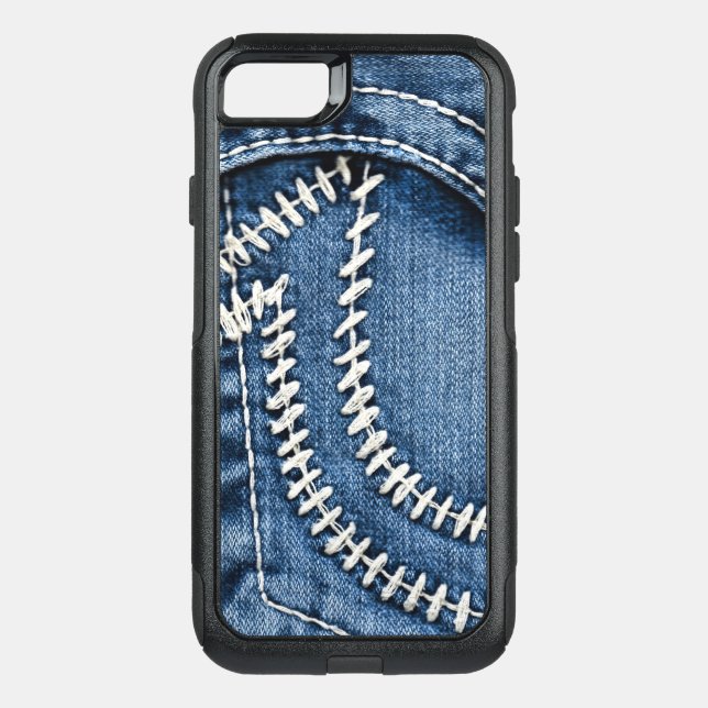 Stitches on Jeans Pocket Otterbox iPhone Case (Back)