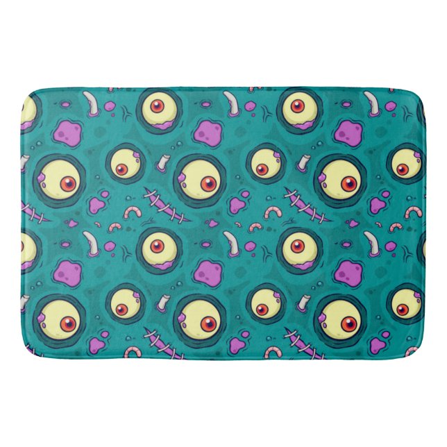 Stitches The One Eye Monster Pattern Bath Mat (Front)