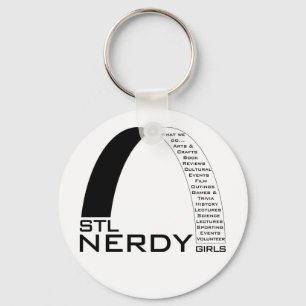 STL Nerdy Girls Keychain