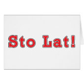 Sto Lat! (Front Horizontal)