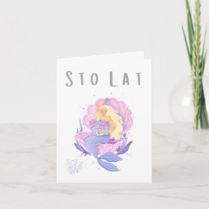 Sto lat Polish birthday or name day Card