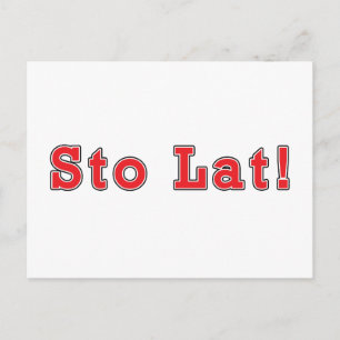 Sto Lat! Postcard