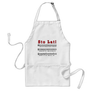 Sto Lat! Song Adult Apron