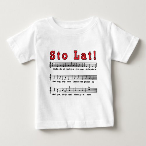 Sto Lat Song Baby T_Shirt