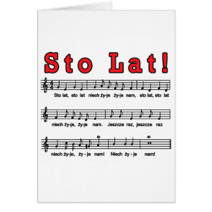 Sto Lat! Song Cards
