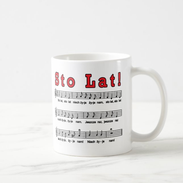 Sto Lat! Song Coffee Mug (Right)