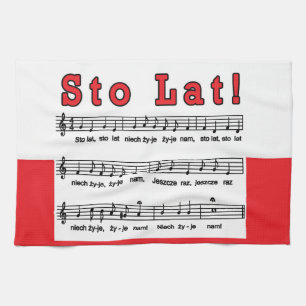 Sto Lat! Song Kitchen Towel