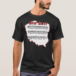 Sto Lat Song on Poland Map T-Shirt