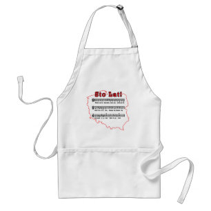 Sto Lat! Song Polish Map Adult Apron