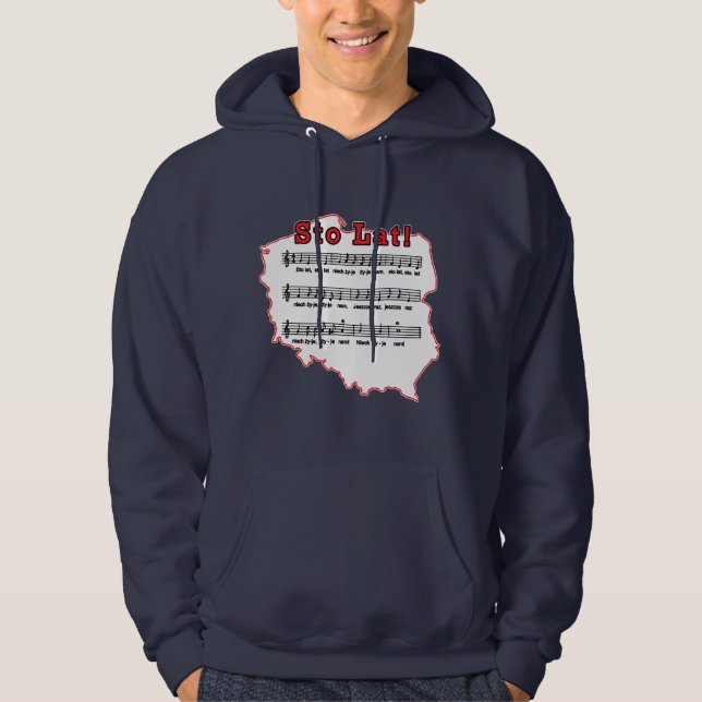 Sto Lat! Song Polish Map Hoodie (Front)