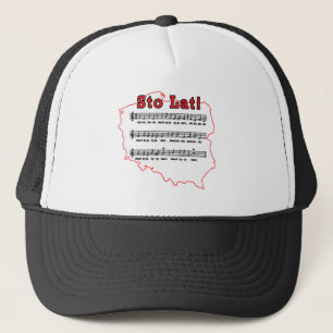 Sto Lat! Song Polish Map Trucker Hat