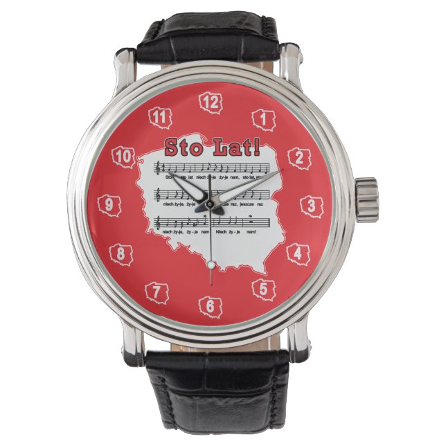 Sto Lat! Song Polish Map Watch (Front)