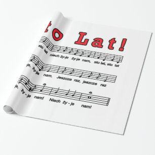 Sto Lat! Song Wrapping Paper