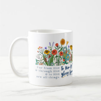 Stoa Floral Romans 11:36 Mug