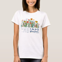 Stoa Floral Romans 11:36 T-shirt