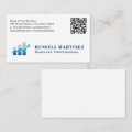 Stock Bar Chart | Finance QR Code Business Card | Zazzle