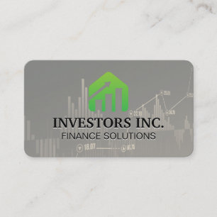 Stock Broker   Financial Graph   Data Analyst Business Card