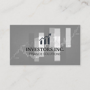 Stock Broker   Investments   Stock Market Graph Business Card