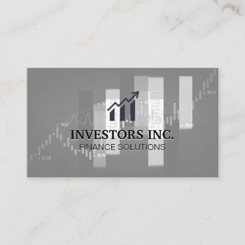 Stock Broker  Investments  Stock Market Graph Business Card