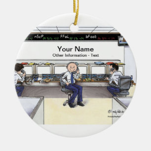 Stock Broker - Male Ceramic Ornament