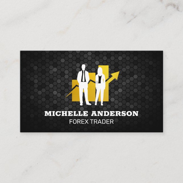 Stock Brokers | Finance | Graph Chart  Business Card (Front)