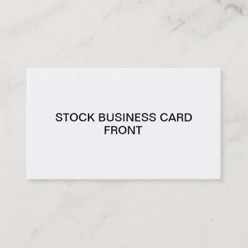 Stock Business Card