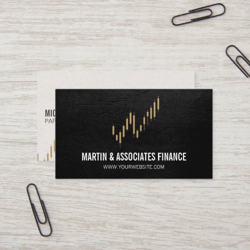 Stock Candlesticks Logo Business Card