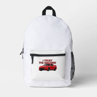 Stock Car Graphic Backpack | I Trust the Machine