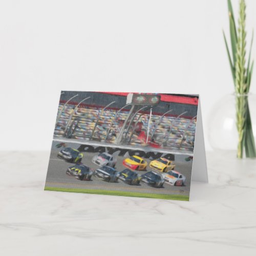 Stock Cars Greeting Cards