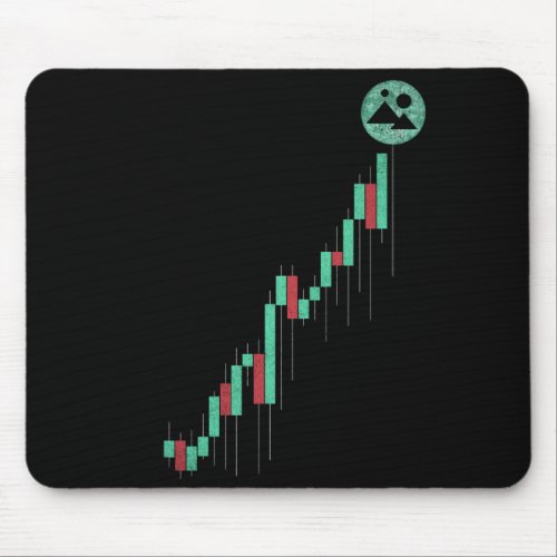 Stock Chart Decentraland MANA Coin Trading Crypto Mouse Pad