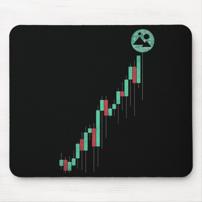 Stock Chart Decentraland MANA Coin Trading Crypto Mouse Pad (Front)